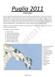 Leggi il diario di bordo della vacanza in Puglia - Susezza Pasa