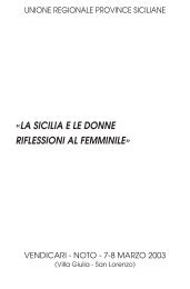 «LA SICILIA E LE DONNE RIFLESSIONI AL FEMMINILE» - Urps