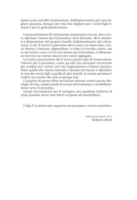 Condividere la strada della vita - Associazione Italiana Familiari e ...