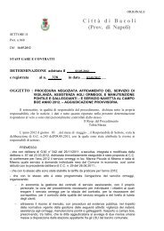 D0328gar-servizio ormeggi aggiudic provvisoria - Comune di Bacoli