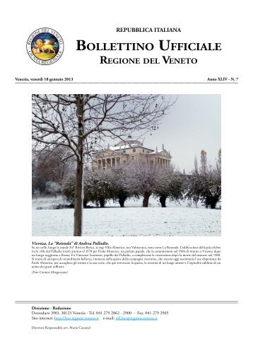 Bur N 007 Del 18 Gennaio 2013 - Associazione Realtà Veneta