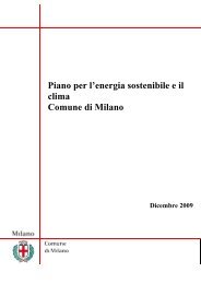 Piano per l'energia sostenibile e il clima Comune di Milano