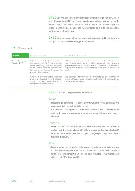 Rapporto ambientale 2012 - Enel.com