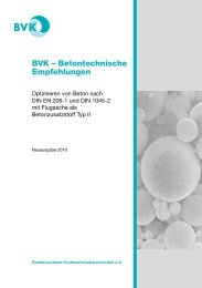 BVK â Betontechnische Empfehlungen - Bundesverband ...