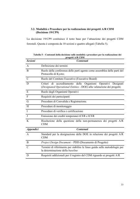 (CDM) del Protocollo di Kyoto - Unitus DSpace - Università degli ...
