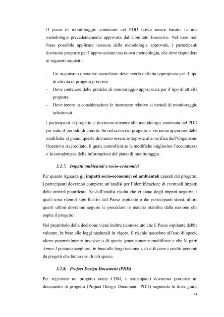 (CDM) del Protocollo di Kyoto - Unitus DSpace - Università degli ...