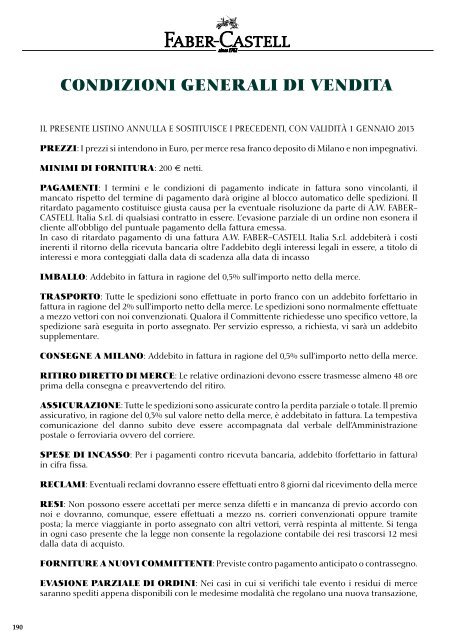 CATALOGO PREZZI 2013 - Gruppo In Ufficio