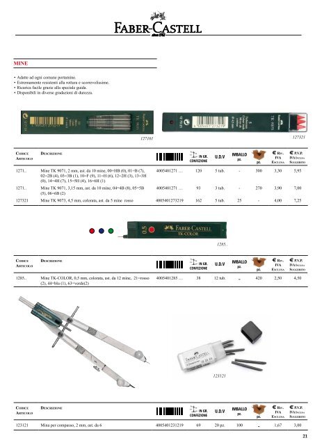 CATALOGO PREZZI 2013 - Gruppo In Ufficio