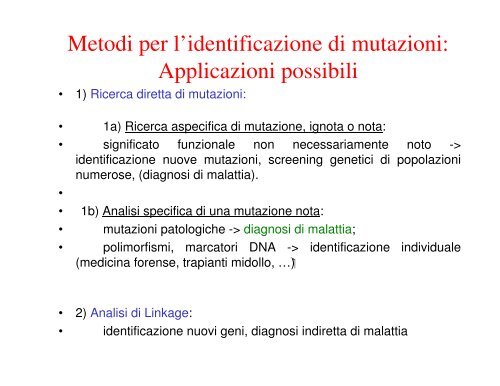 lezione 27-28 linkage analisi 04/11/2010