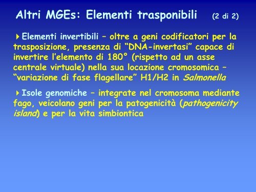 6a lezione genetica batterica.pdf - ch.unich - 'G. d'Annunzio'