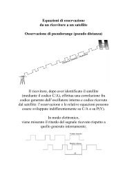 Il sistema GPS - Laboratorio di Geomatica