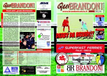 BRANDONI CALCIO DORICA CAMERANO CALCIO - ASD Brandoni ...