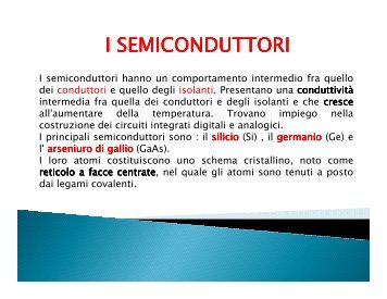 I semiconduttori (pdf) - Artiglio
