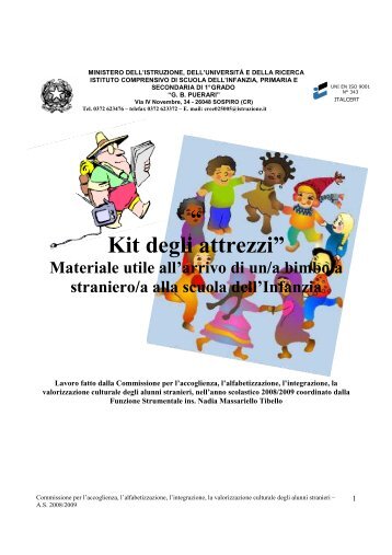 Kit degli attrezzi per la scuola dell'infanzia - Icsospiro.It