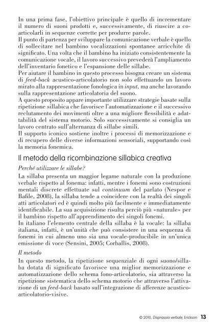 Guida Disprassia verbale - Edizioni Centro Studi Erickson