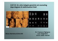CATCH 22 e altre indagini genetiche nel counseling dopo diagnosi ...