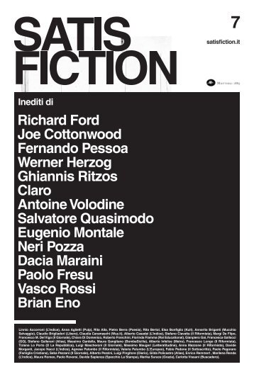 Linnio Accorroni (L'Indice), Anna Aglietti (Pulp), Rita ... - Satisfiction