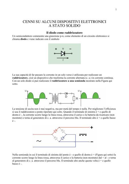 Cenni Sui Dispositivi Elettronici A Stato Solido