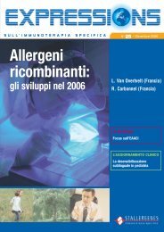 Allergeni ricombinanti: - Stallergenes