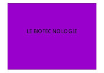 Basi molecolari: Lezione 9 - Liceo Norberto Rosa
