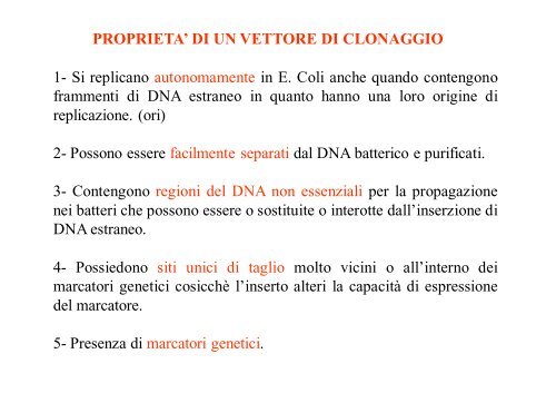 scarica il file pdf Il clonaggio