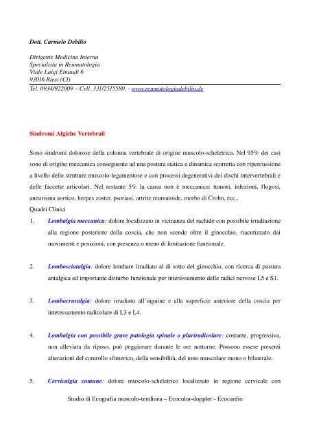 dolore allinguine da l4 l5