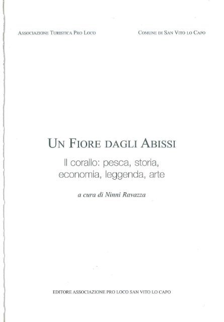 Un fiore dagli abissi La storia del corallo trapanese ... - Trapani Nostra