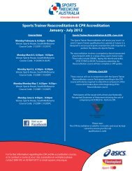 Sports Trainer Reaccreditation & CPR Accreditation January - July ...