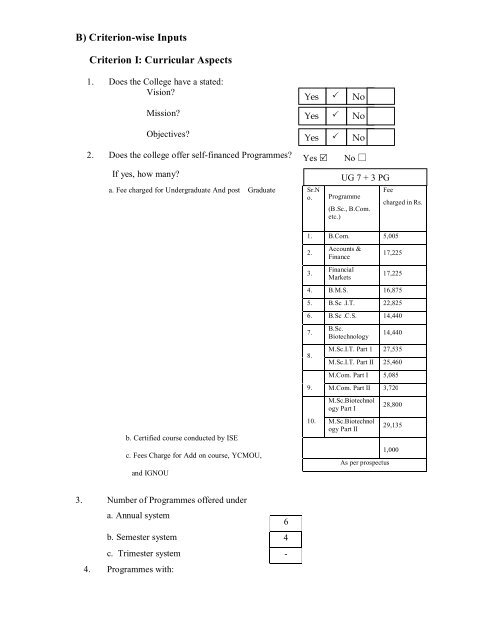 NAAC Reaccreditation Report - Pillai College of Arts, Commerce ...