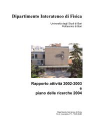 1031 kB - Dipartimento di Fisica - Università degli Studi di Bari