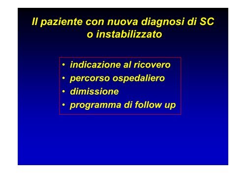 Il paziente con nuova diagnosi di scompenso o ... - Anmco