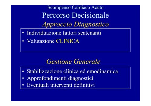 Il paziente con nuova diagnosi di scompenso o ... - Anmco