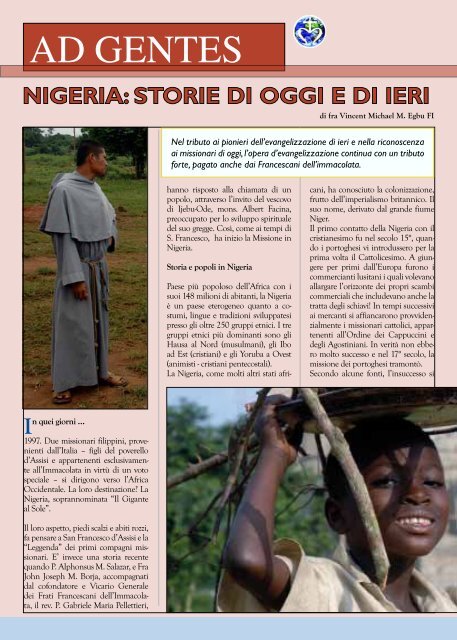 nigERiA - Missio Immaculatae International Onlus