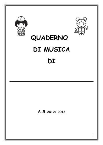 QUADERNO DI MUSICA DI - la tana dei bambini web