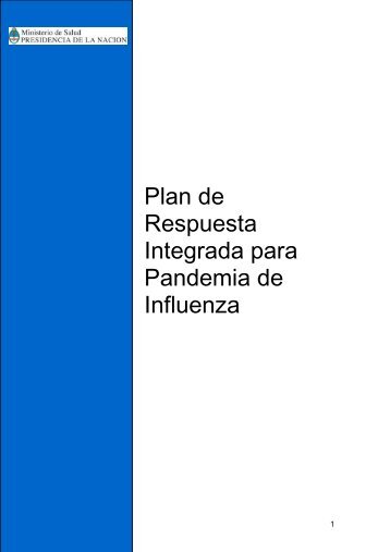 Plan de Respuesta Integrada para Pandemia de Influenza