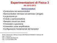 AA 12-13: Traccia delle lezioni sui semiconduttori