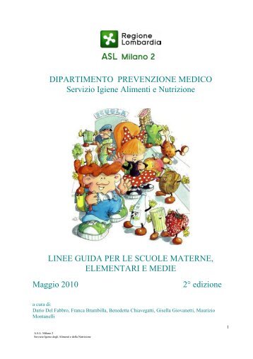 Linee guida scuole materne, elementari e medie - ASL Milano 2