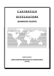 L'astrofilo divulgatore - Associazione Reggiana di Astronomia