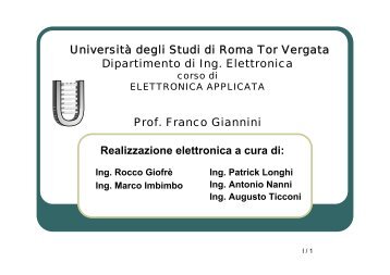 + + + - - - v - Università degli Studi di Roma Tor Vergata