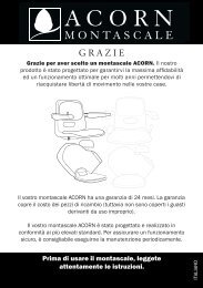 ACORN Montascale - Manuale Instruzioni - Acorn Stairlifts