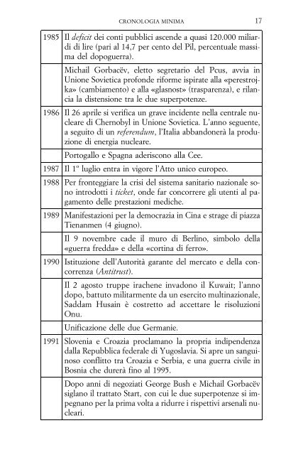 CRONOLOGIA MINIMA - Cedam