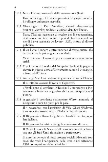 CRONOLOGIA MINIMA - Cedam