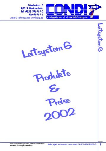 Leitsystem 6.p65 - Condi-Werbung