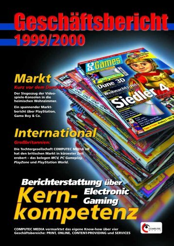 Geschäftsbericht 1999/2000 - Computec Media AG