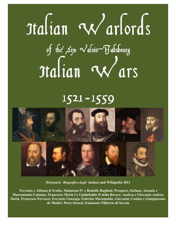 Italian Warlords of the Six Valois Habsbourg Italian Wars 1521 1559 ...