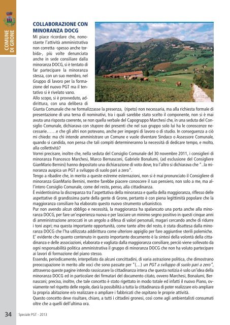 Notiziario speciale PGT - Grone