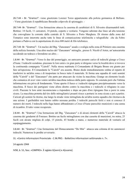 Premio Negrello: Ricerca dedicata a Paride BRUNETTI - ANPI Varese