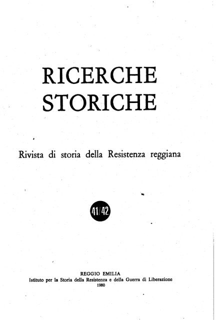 Scarica il fascicolo 41-42 in pdf - Istoreco