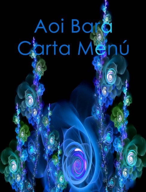 Aoi Bara Maid Cafe Menú