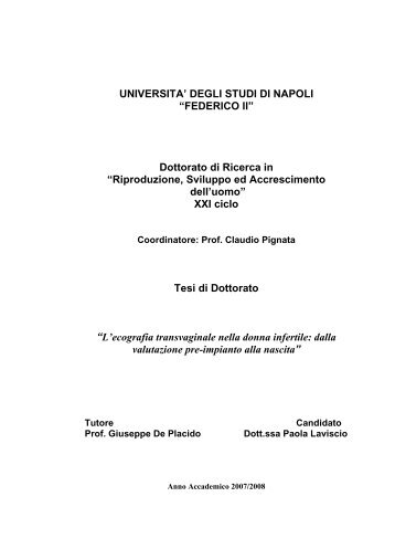 FedOA - Università degli Studi di Napoli Federico II